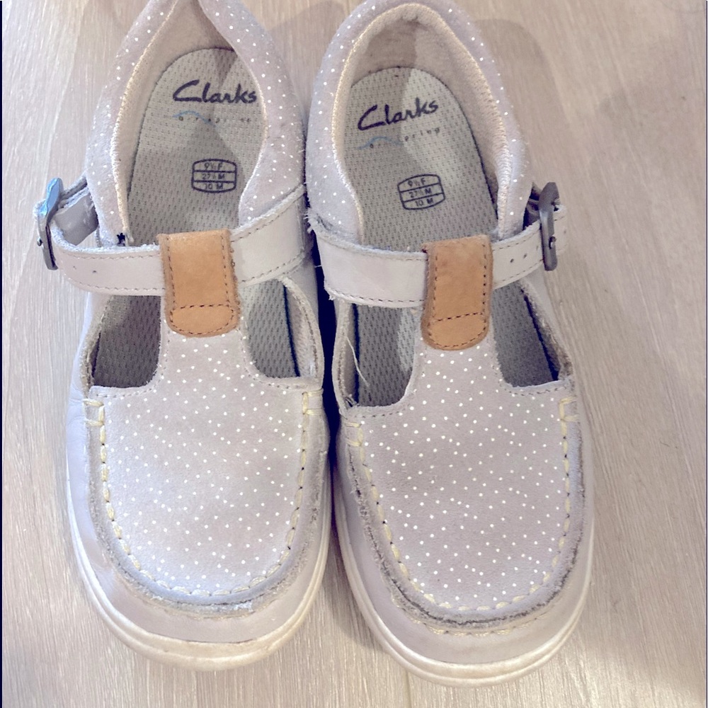 Clark's Tstrap leather shoes